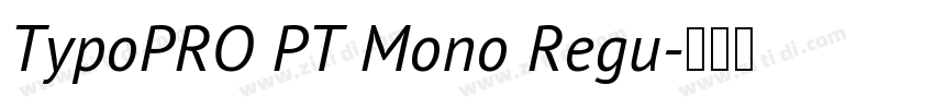 TypoPRO PT Mono Regu字体转换